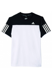 Adidas Junior Club T-shirt in black and white