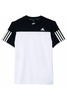 Adidas Junior Club T-shirt in black and white