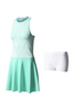 Adidas Women Barricade Dress in Green and White