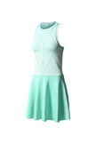 Adidas Women Barricade Dress in Green and White