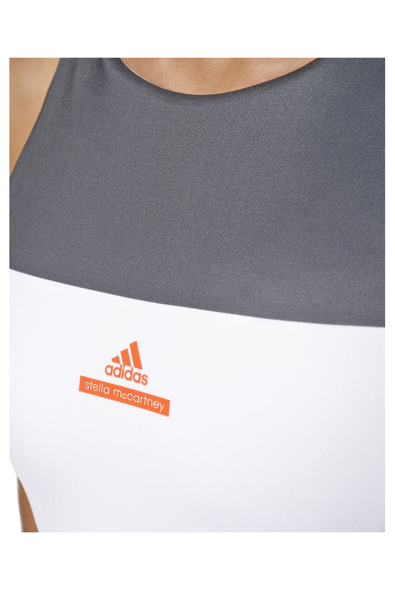 Adidas Women Barricade Dress in white, black, and gray