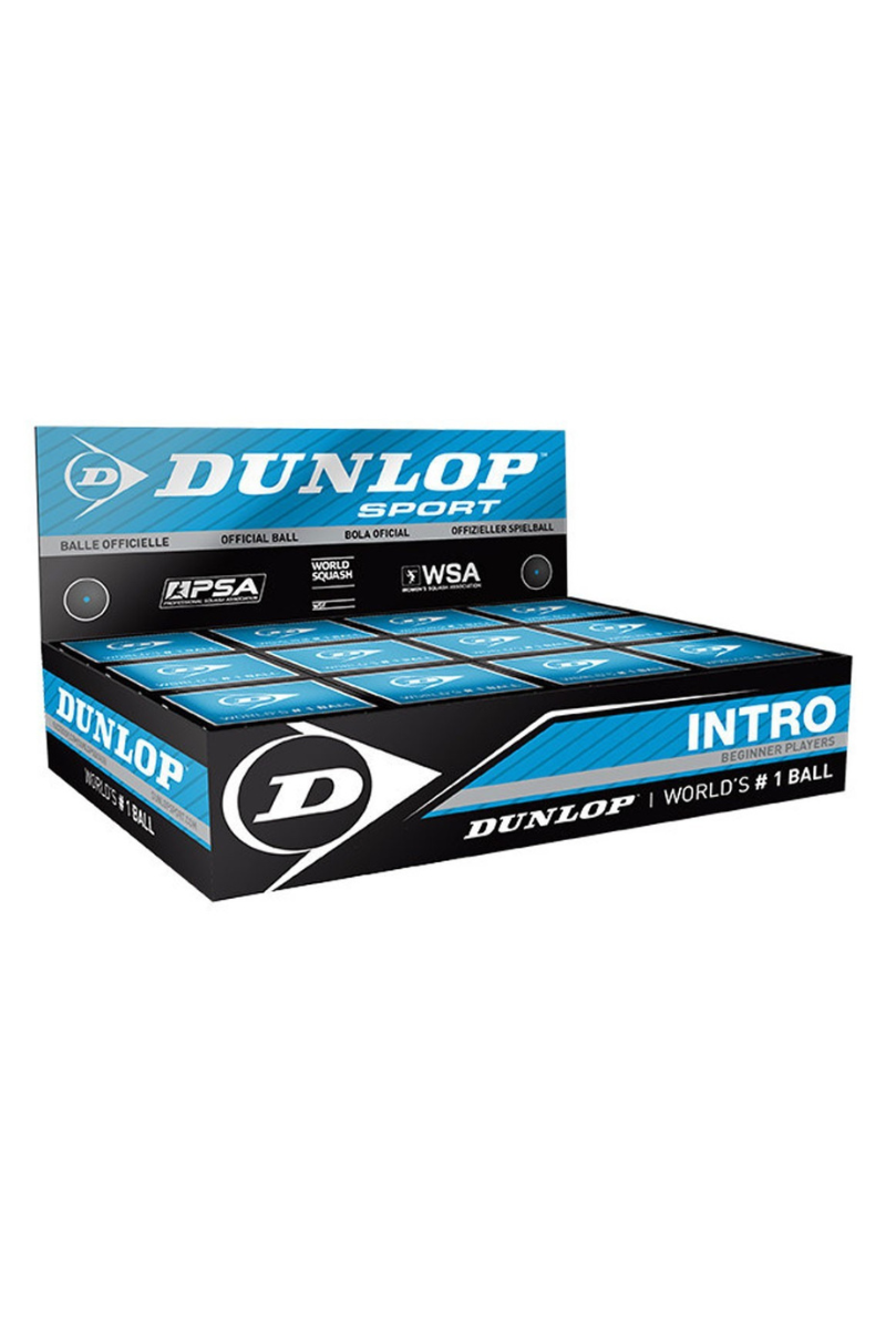 dunlop intro squash ball in box of 12