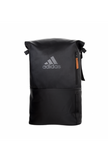 adidas multigame squash backpack black and orange