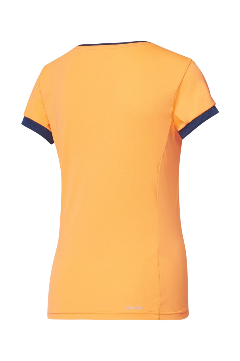 adidas court t-shirt in orange for women