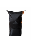 adidas multigame squash backpack black and orange