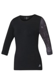 Adidas Essex 3/4 TShirt in black for women