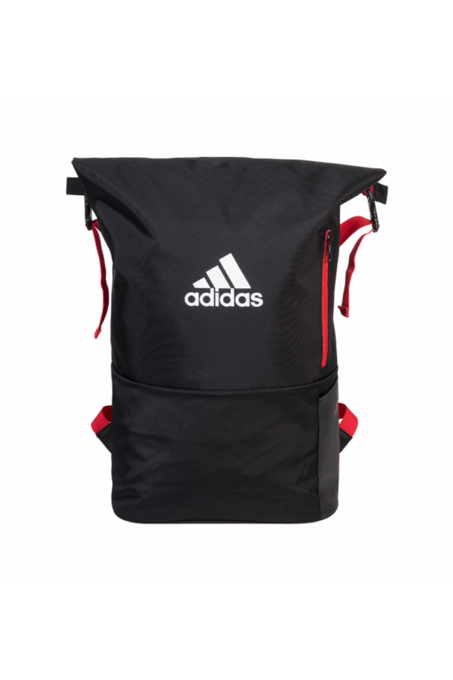 adidas multigame squash backpack black and red