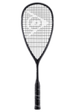 Dunlop Sonic Core Revelation 125 squash racket with the Dunlop logo in white on the strings, featuring a streamlined head and an ergonomic grip handle.