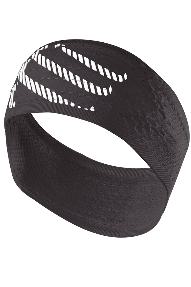 Squash Compression Compressport Racket Headband - Black