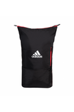 adidas multigame squash backpack black and red