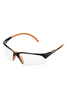 tecnifibre squash goggles in orange and black