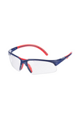 tecnifibre squash goggles in red and blue