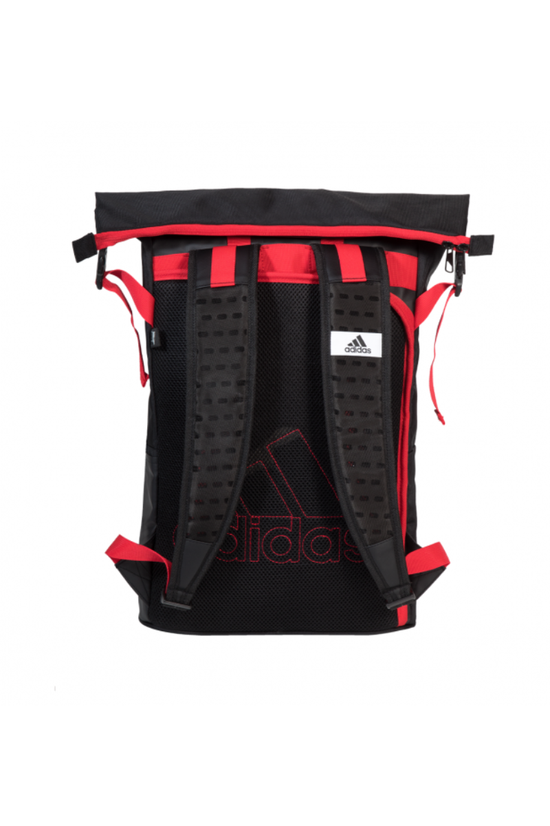 adidas multigame squash backpack black and red