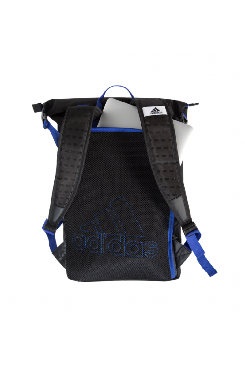 adidas multigame squash backpack black and blue