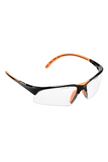 tecnifibre squash goggles in orange and black