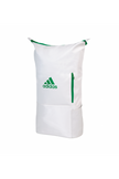 adidas multigame squash backpack white and green