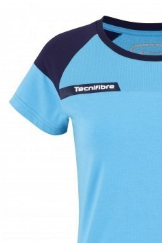 Tecnifibre F1 Lady Stretch & Mesh Squash T-Shirt - Blue