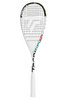 Tecnifibre Carboflex X-Top 125 NS squash racket with a white frame, black strings, and a white grip.