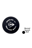 giant dunlop pro squash ball comparison to a normal double yellow dot squash ball