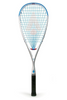 karakal f-135 squash racket in silver with blue strings