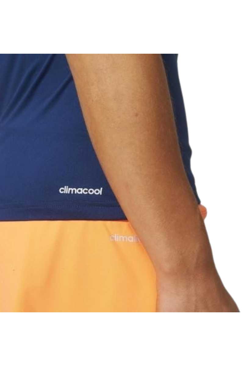 Adidas Melbourne T-shirt in blue and orange for women