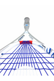 karakal f-135 squash racket in silver with blue strings