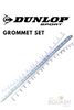 dunlop d bg biomimmetic gtx pro 130 squash grommet set