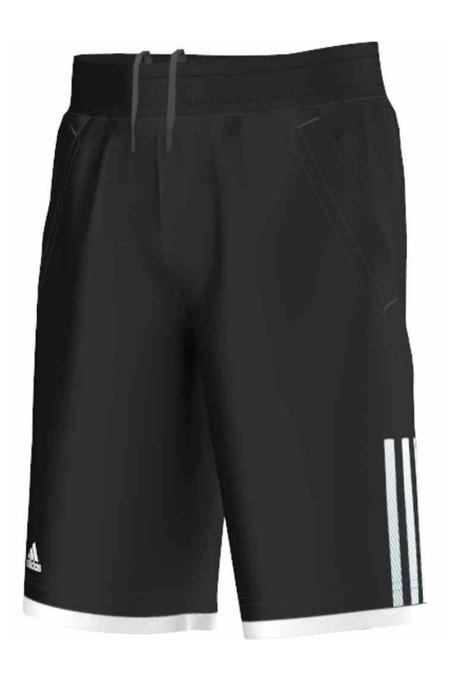 Adidas Short Club Bermuda Junior - Noir/Blanc