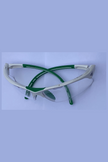 tecnifibre squash goggles in white and green