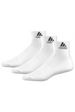 Three pairs of adidas squash socks in white