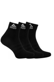 Three pairs of adidas squash socks in black