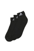 Three pairs of adidas squash socks in black