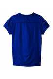 Adidas Junior Club T-shirt in blue and yellow