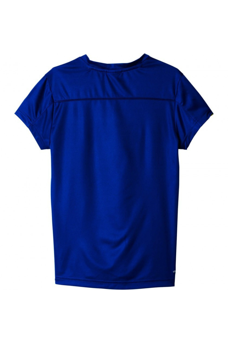 Adidas Junior Club T-shirt in blue and yellow