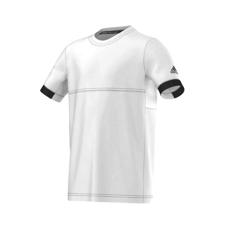 Adidas T16 Climacool Junior Squash T-Shirt– White/Black