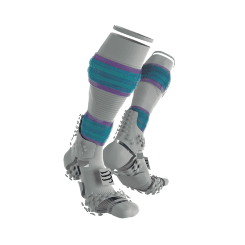 Compressport Racket Play & Dtox Full Compression Socks - White