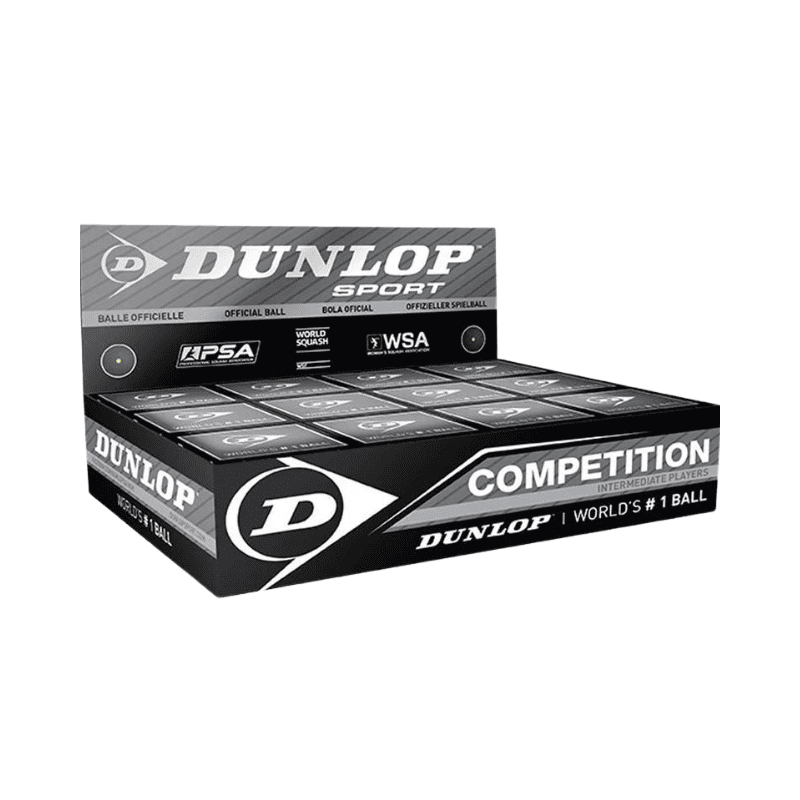 Dunlop Competition Squash Ball Box - 12 Balls
