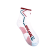 Karakal X3 Ankle Squash Socks (White / Red)