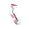 Karakal X3 Ankle Squash Socks (White / Red)