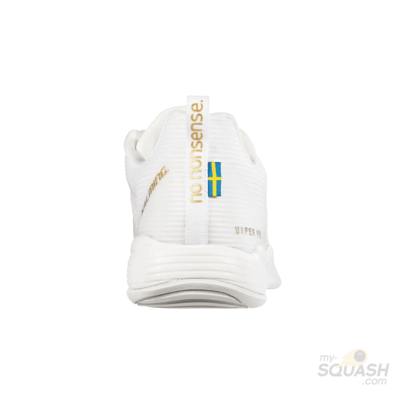 Salming Viper Pro Squash Shoes (White/Gold)