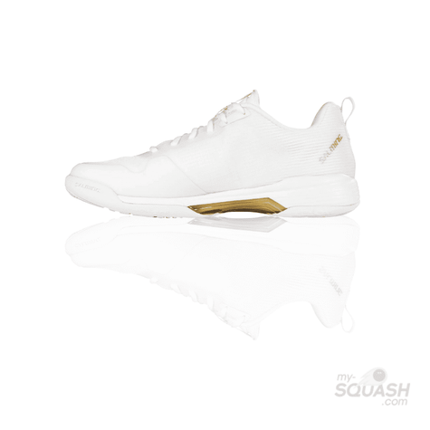 Salming Viper Pro Squash Shoes (White/Gold)