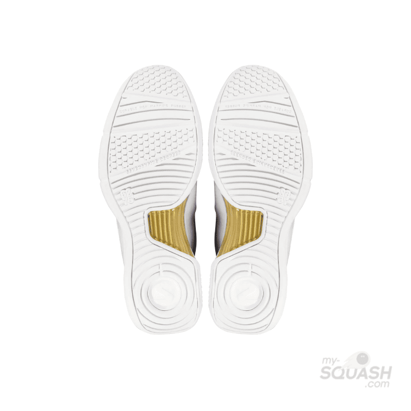 Salming Viper Pro Squash Shoes (White/Gold)