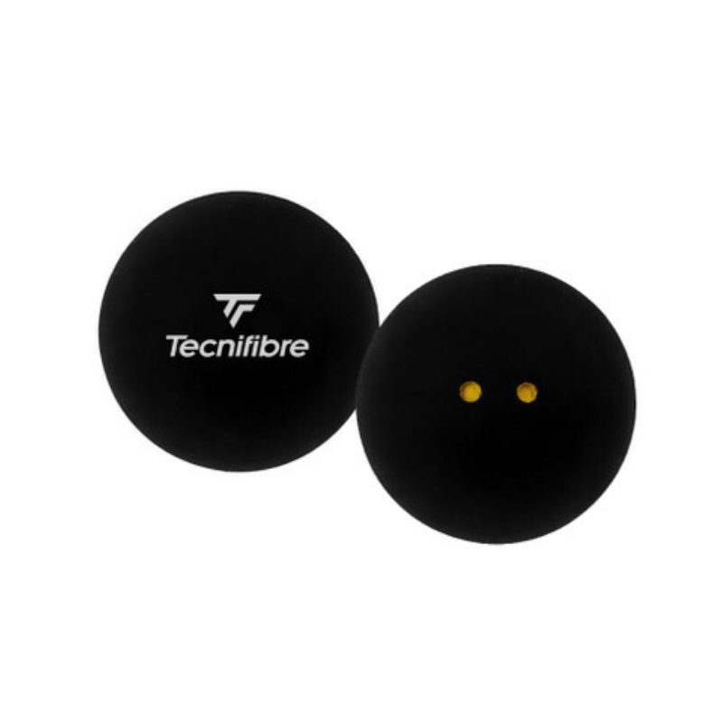 Tecnifibre Absolute Double Yellow Squash Ball - x2