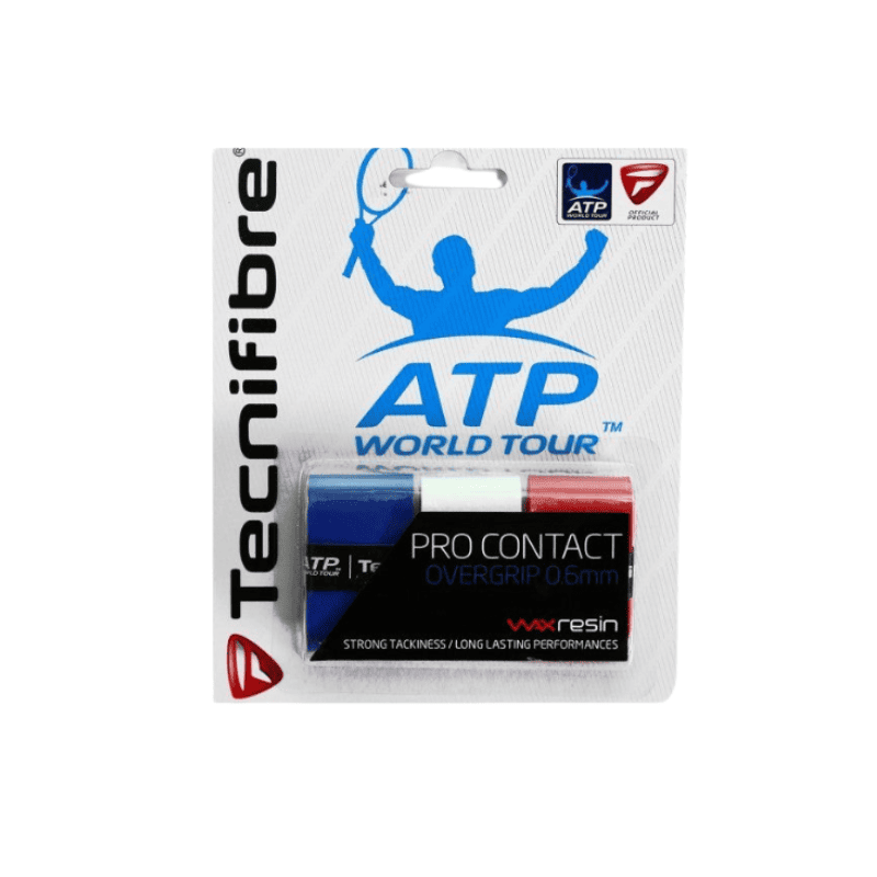 Tecnifibre Pro Contact Squash Overgrip - Blue White Red