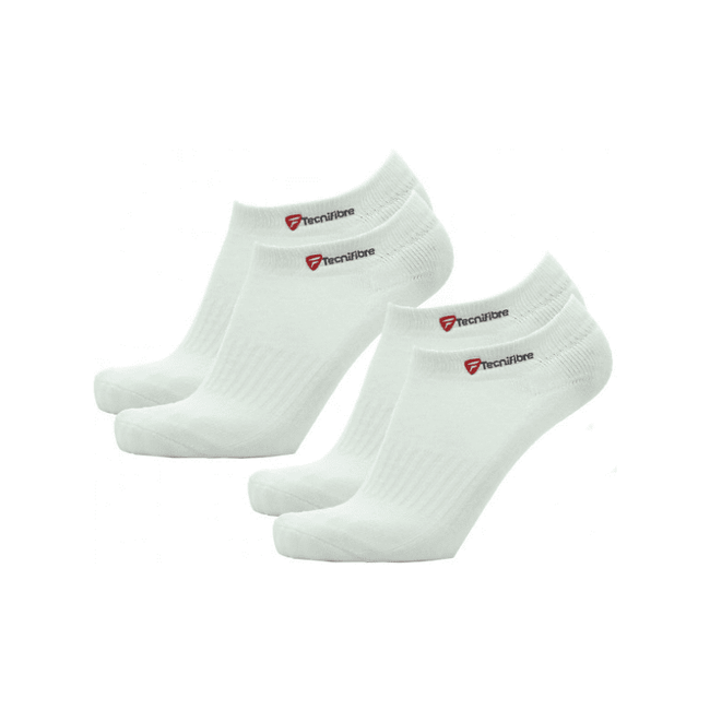 Tecnifibre Squash Socks for Women – White – 2 Pairs