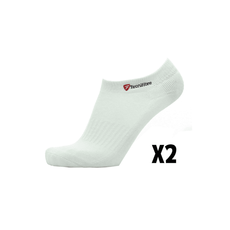 Tecnifibre Squash Socks for Women – White – 2 Pairs