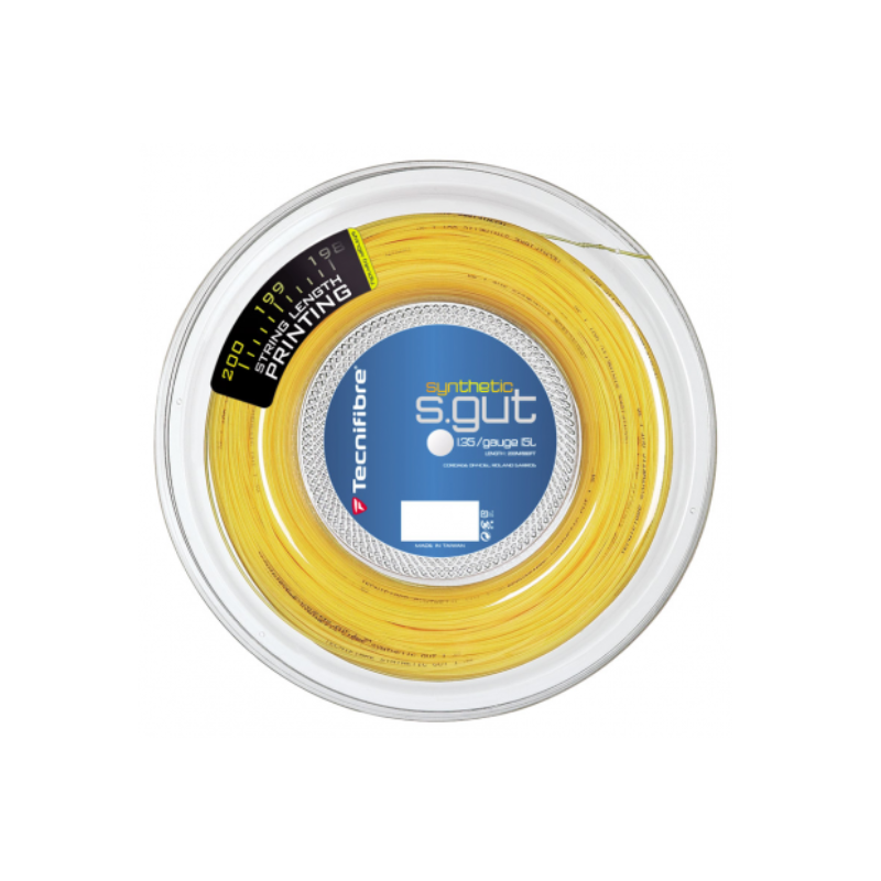 Tecnifibre Synthetic Gut Squash String - Yellow- 1.10mm/200m