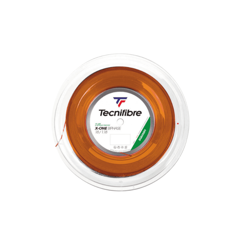 Tecnifibre X-One Biphase Squash String - Orange - 1.18mm/200m