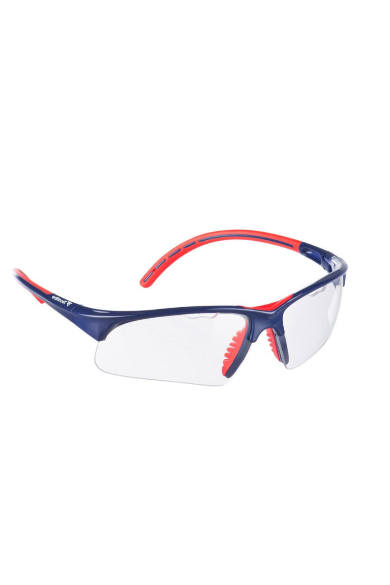 tecnifibre squash goggles in red and blue