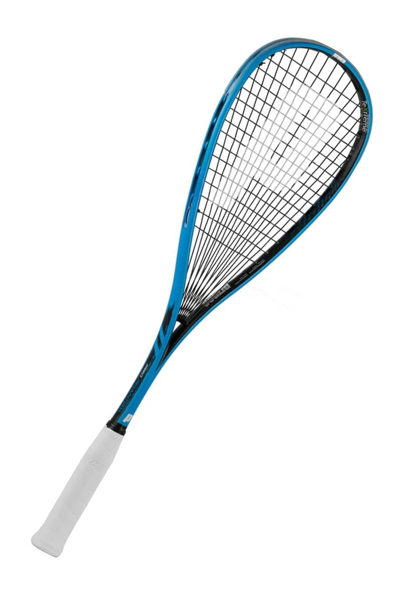 prince pro phantom 950 squash racket in angled view